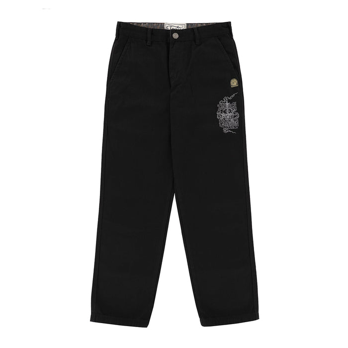 TACTICS（タクティクス）| CHERRIES X TACTICS CHINO PANTS / BLACK | スノーボード・スケートボードのTACTICS JAPAN