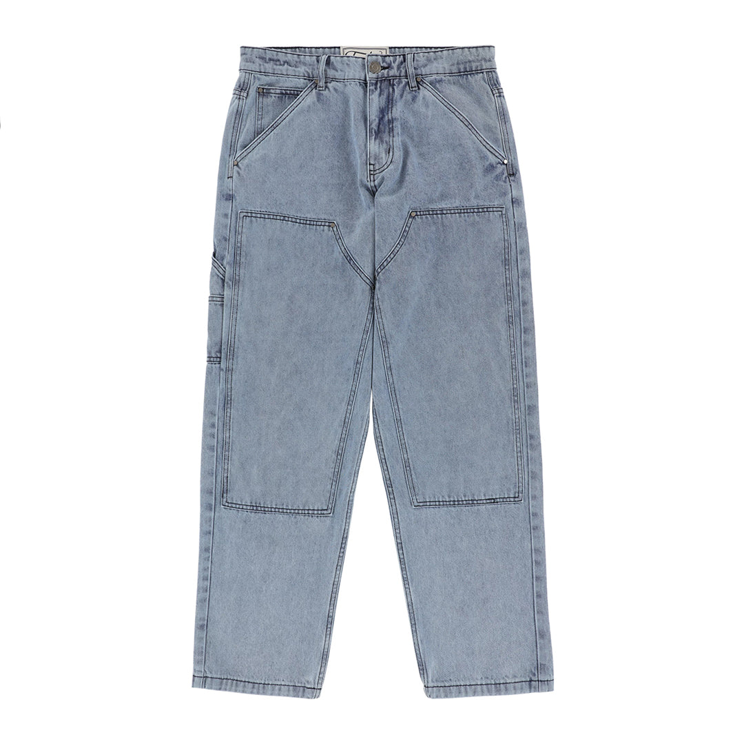 TACTICS（タクティクス）| DOUBLE KNEE JEANS / WASHED BLUE | スノーボード・スケートボードのTACTICS JAPAN