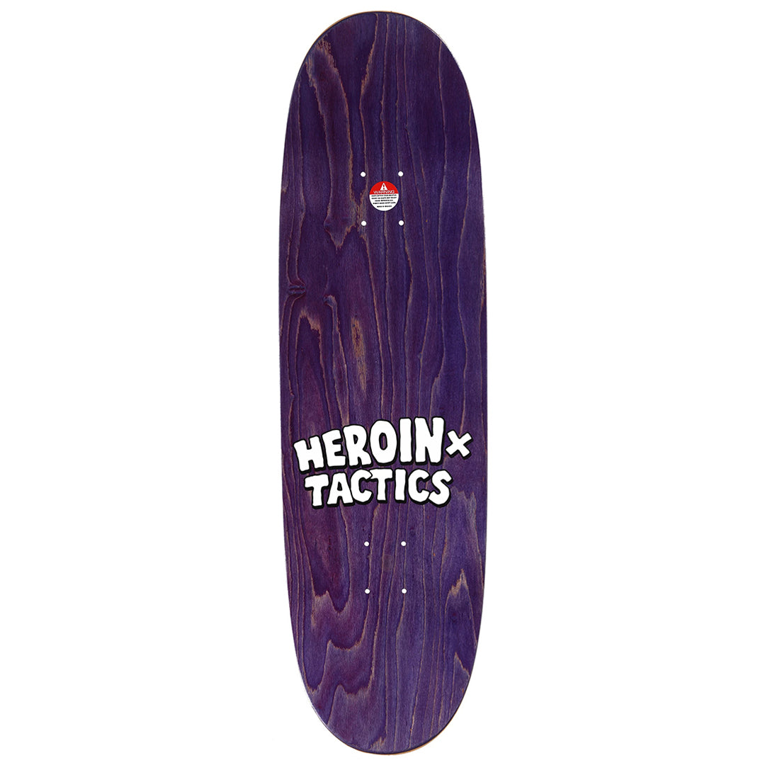 HEROIN SKATEBOARD（ヘロイン スケートボード）| HEROIN X TACTICS CRYPTEGGS 9.125 SYMMETRICAL SHAPE SKATEBOARD DECK / BLACK - 9.125 | スノーボード・スケートボードのTACTICS JAPAN