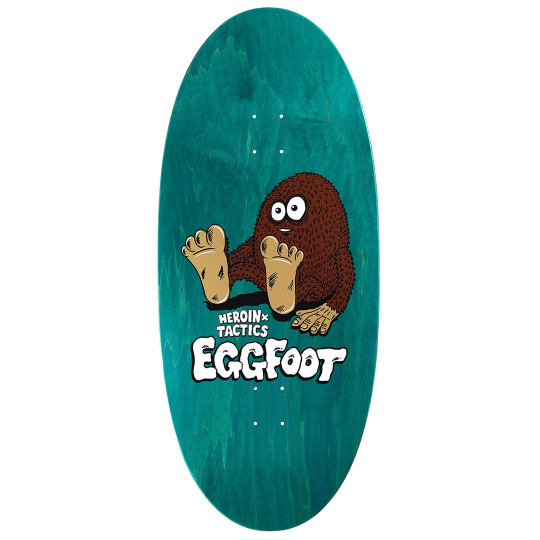 HEROIN SKATEBOARDS（ヘロイン スケートボード）| HEROIN X TACTICS EGGFOOT SYMMETRICAL EGGZILLA SHAPE SKATEBOARD DECK - 13.5 | スノーボード・スケートボードのTACTICS JAPAN
