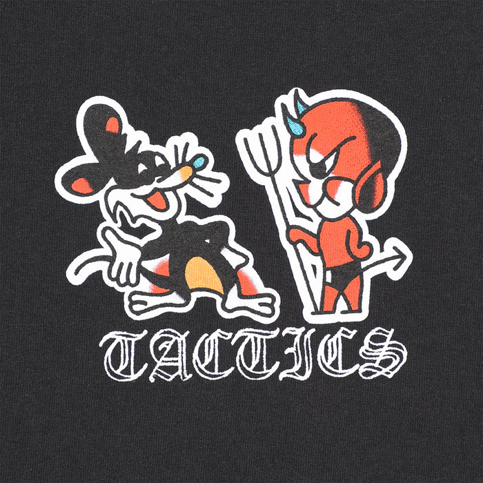 TACTICS（タクティクス）| LUCKY DEVIL T-SHIRT / BLACK | スノーボード・スケートボードのTACTICS JAPAN