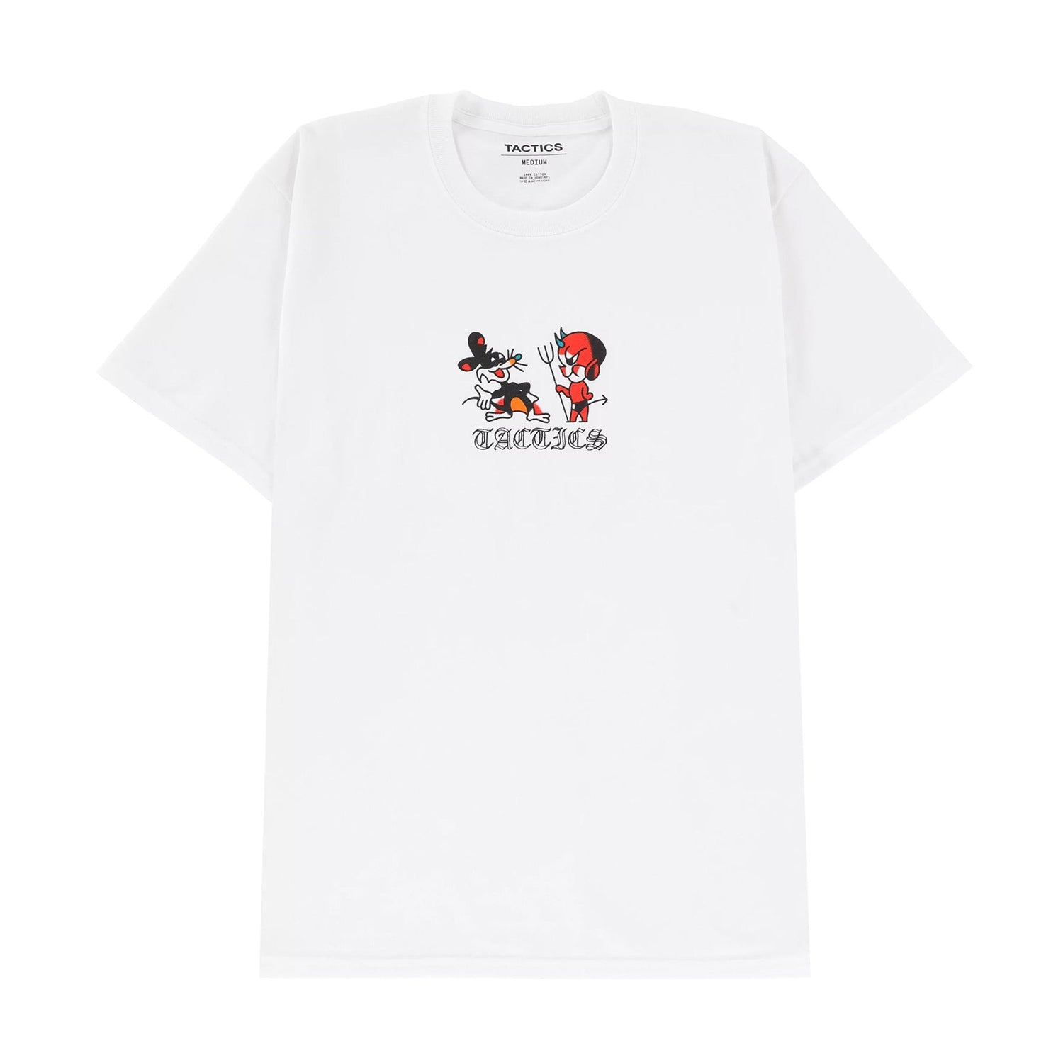 TACTICS（タクティクス）| LUCKY DEVIL T-SHIRT / WHITE | スノーボード・スケートボードのTACTICS JAPAN