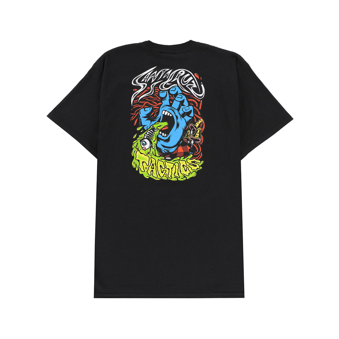 SANTA CRUZ SKATEBOARDS（サンタ クルーズ スケートボード）| SANTA CRUZ SCREAMING HAND TACTICS T-SHIRT / BLACK | スノーボード・スケートボードのTACTICS JAPAN