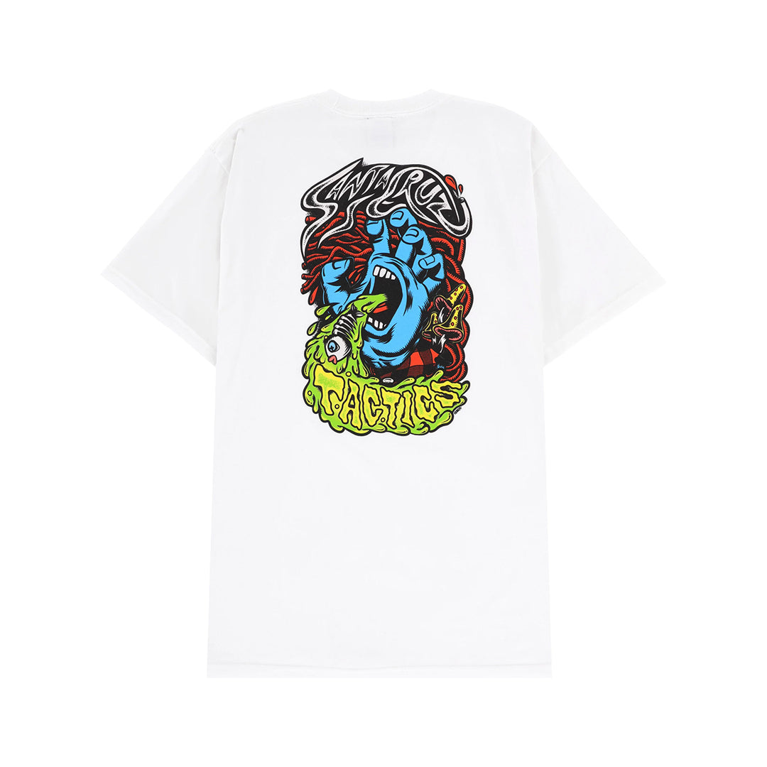 SANTA CRUZ SKATEBOARDS（サンタ クルーズ スケートボード）| SANTA CRUZ SCREAMING HAND TACTICS T-SHIRT / WHITE | スノーボード・スケートボードのTACTICS JAPAN