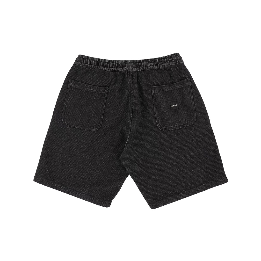 TACTICS（タクティクス）| SASHIKO WAVE SHORTS / BLACK | スノーボード・スケートボードのTACTICS JAPAN