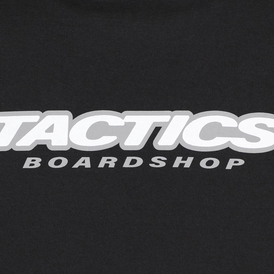 TACTICS（タクティクス）| THROWBACK LOGO T-SHIRT / BLACK | スノーボード・スケートボードのTACTICS JAPAN