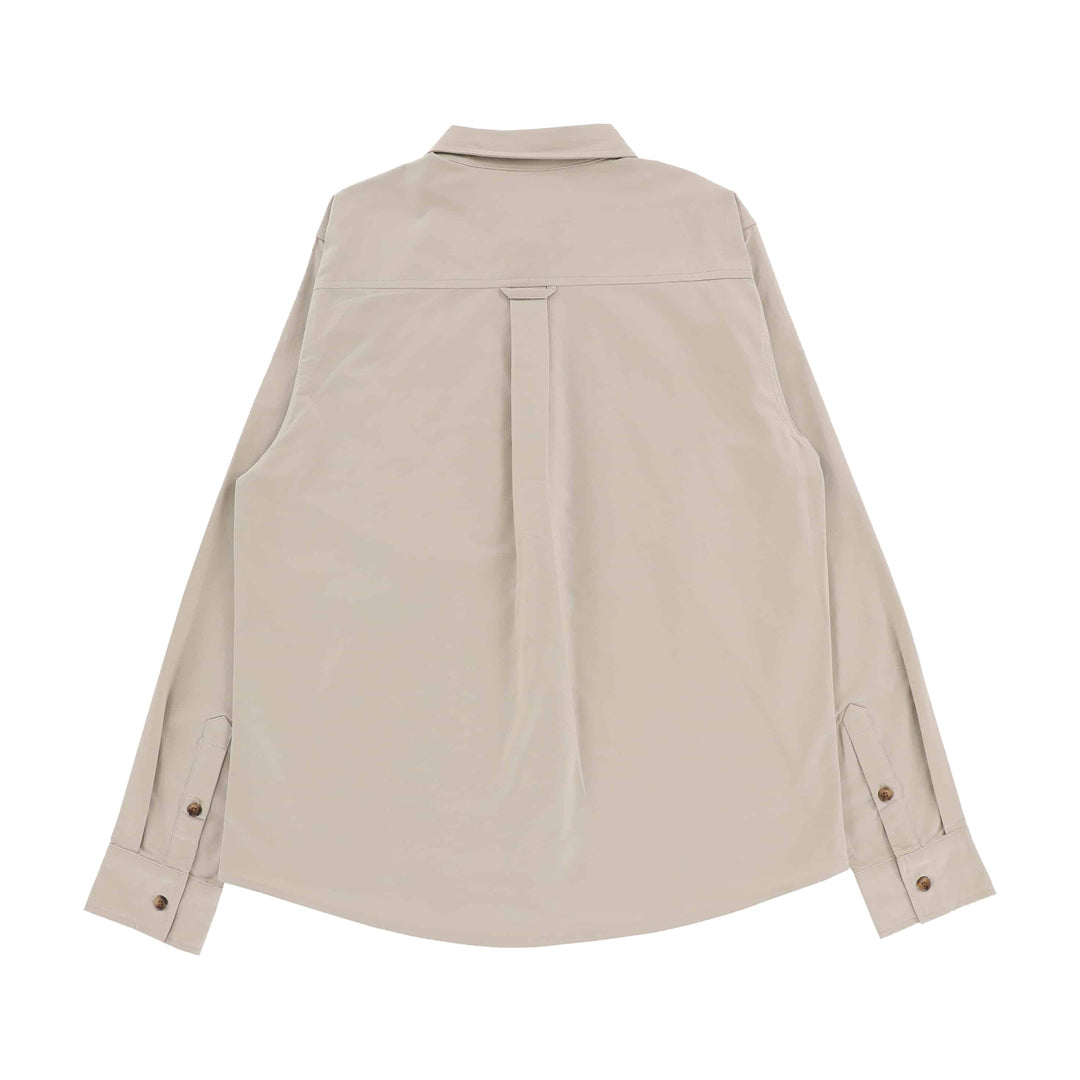 TACTICS（タクティクス）| TRADEMARK OXFORD L/S SHIRT / BONE | スノーボード・スケートボードのTACTICS JAPAN