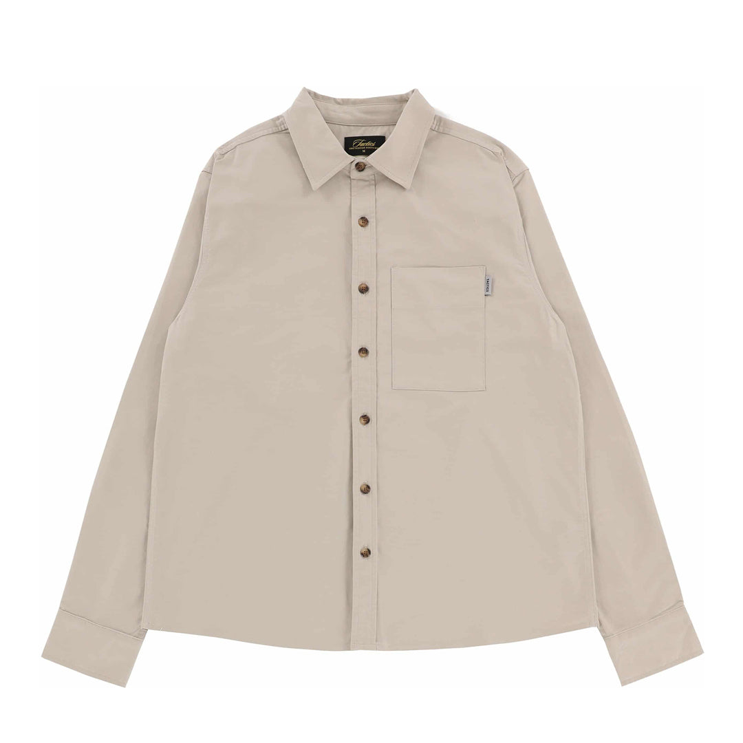 TACTICS（タクティクス）| TRADEMARK OXFORD L/S SHIRT / BONE | スノーボード・スケートボードのTACTICS JAPAN
