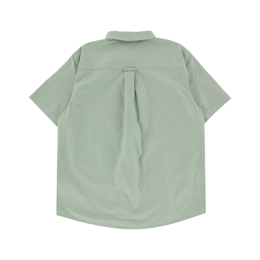 TACTICS（タクティクス）| TRADEMARK S/S SHIRT / SLATE GREEN OXFORD | スノーボード・スケートボードのTACTICS JAPAN