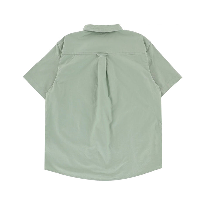 TACTICS（タクティクス）| TRADEMARK S/S SHIRT / SLATE GREEN OXFORD | スノーボード・スケートボードのTACTICS JAPAN