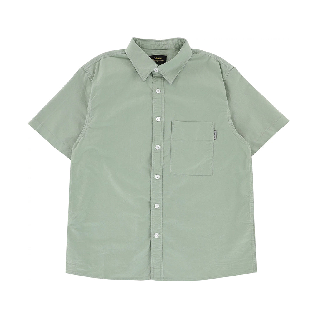 TACTICS（タクティクス）| TRADEMARK S/S SHIRT / SLATE GREEN OXFORD | スノーボード・スケートボードのTACTICS JAPAN