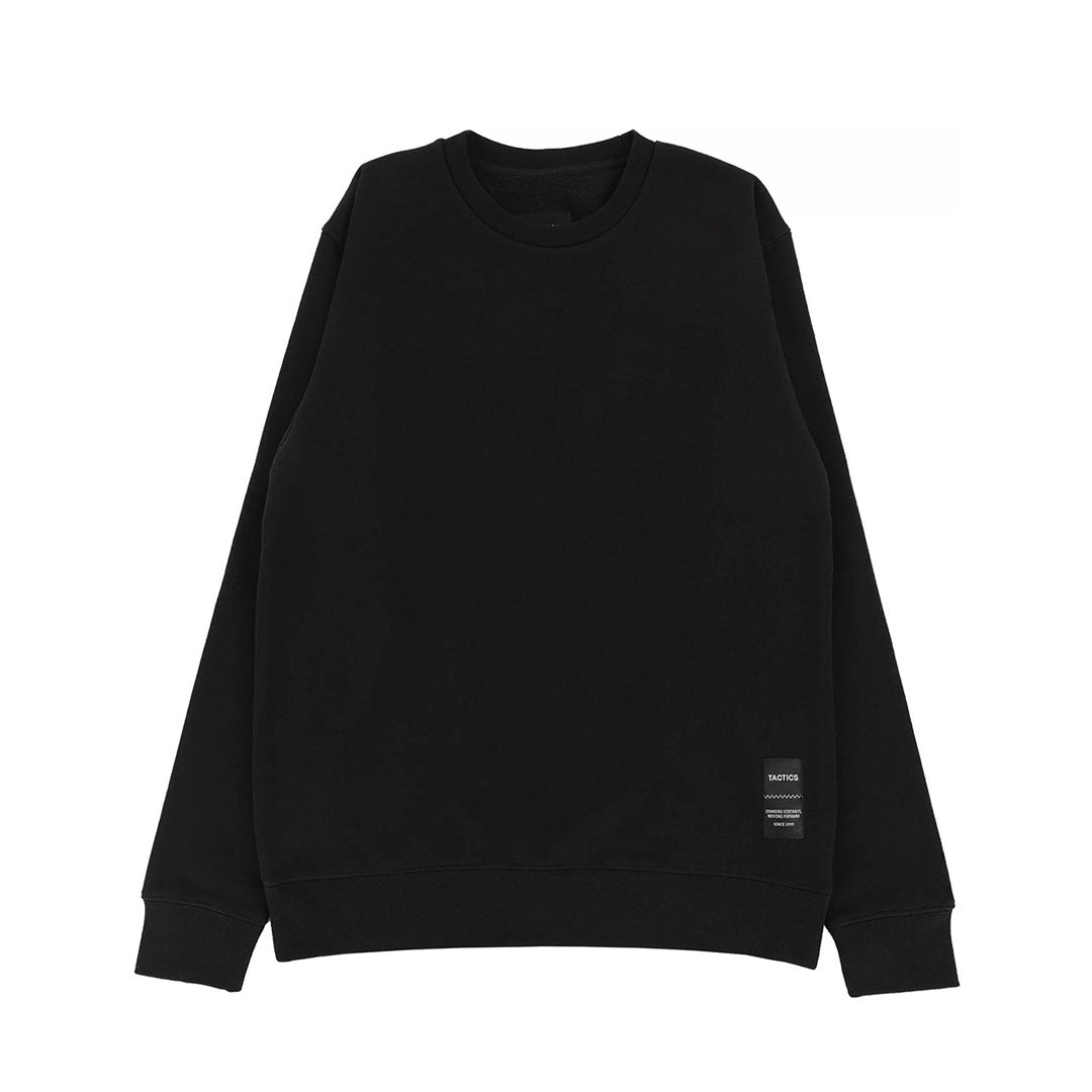 TACTICS（タクティクス）| TRADEMARK SUPPLY CREW SWEATSHIRT / BLACK | スノーボード・スケートボードのTACTICS JAPAN