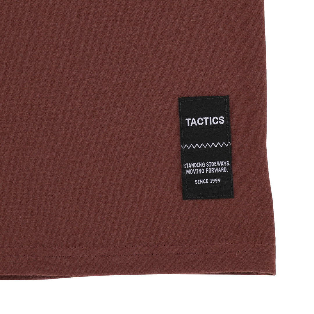 TACTICS（タクティクス）| TRADEMARK SUPPLY T-SHIRT / DARK BROWN | スノーボード・スケートボードのTACTICS JAPAN