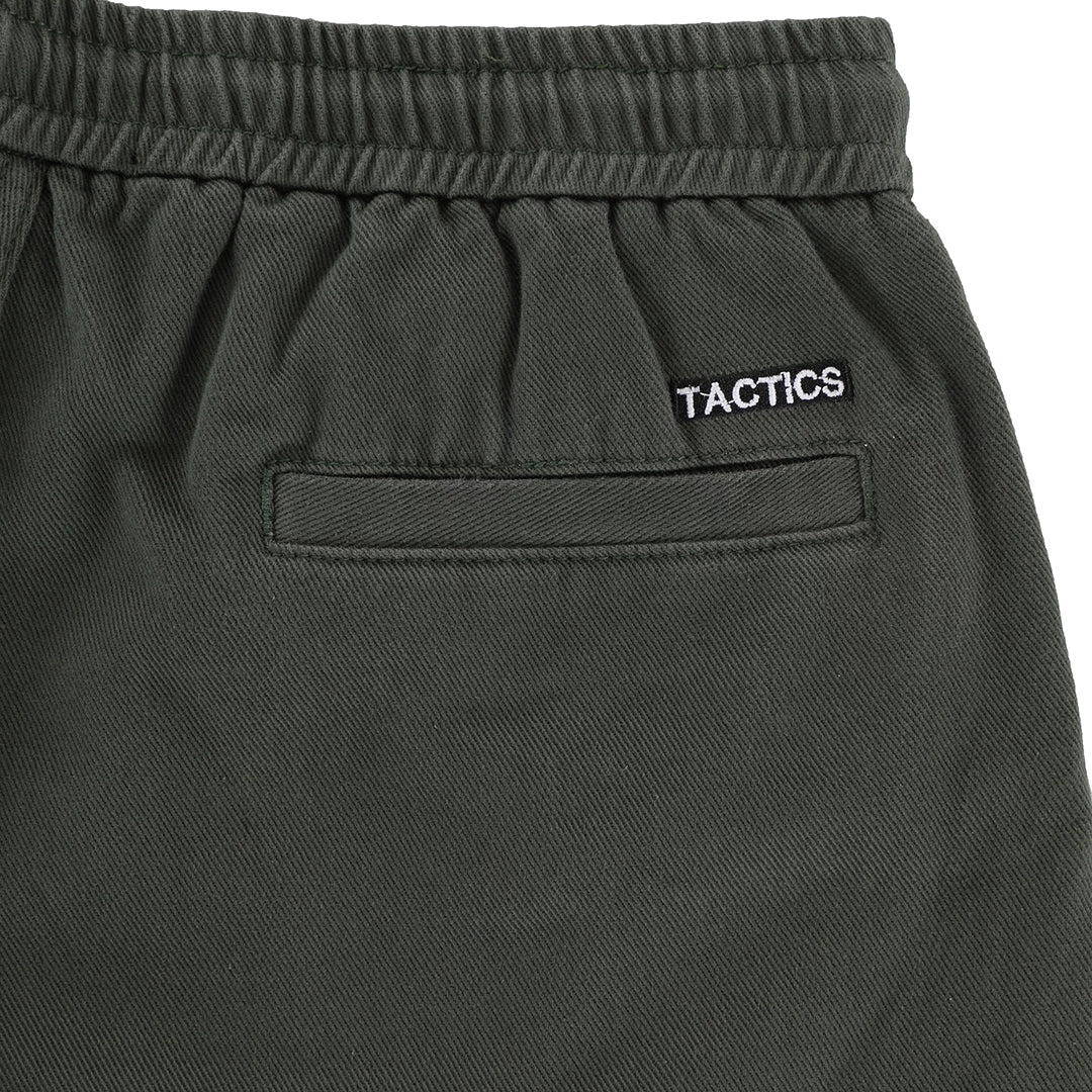 TACTICS（タクティクス）| TRADEMARK WASHED TWILL SHORTS / WASHED FOREST | スノーボード・スケートボードのTACTICS JAPAN