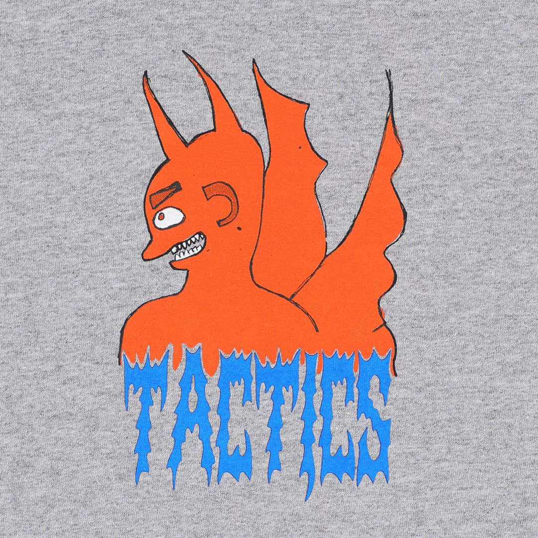 TACTICS（タクティクス）| UR TOP ADVISOR RINGER T-SHIRT / HEATHER BLACK | スノーボード・スケートボードのTACTICS JAPAN