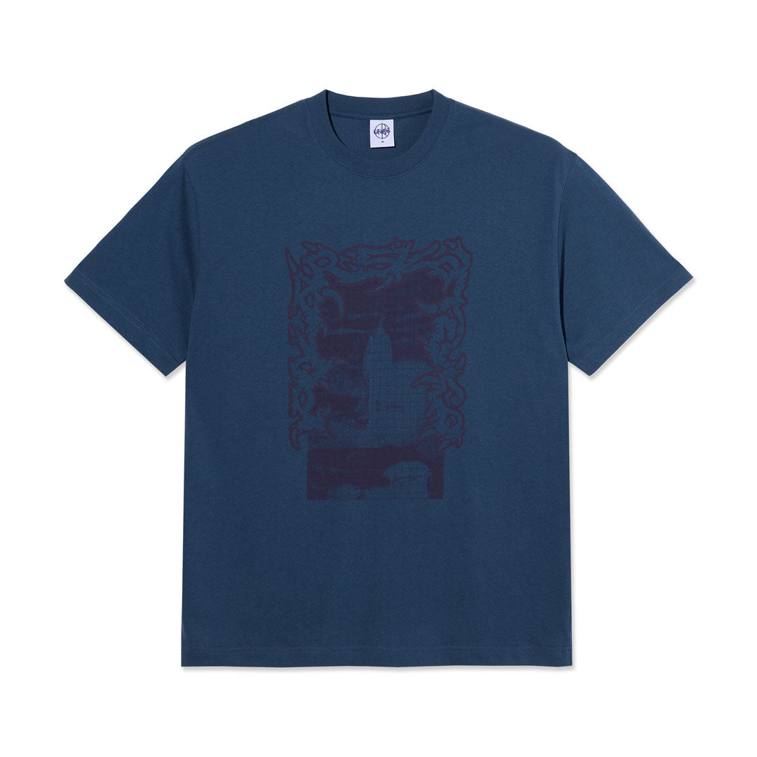 POLAR SKATE CO. （ポーラー スケート カンパニー）| PASSING RESEMBLANCE TEE / GREY BLUE | スノーボード・スケートボードのTACTICS JAPAN