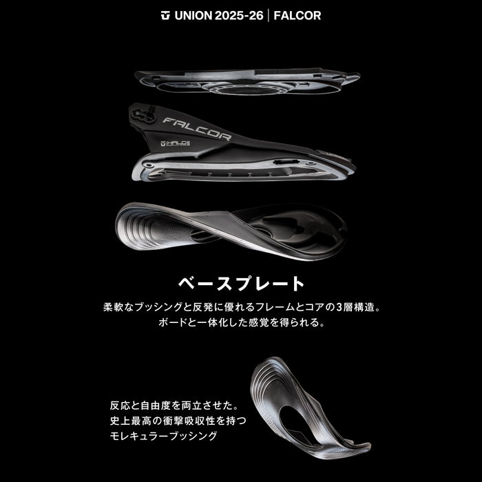 FALCOR SNOWBOARD BINDINGS 2026 / BLACK