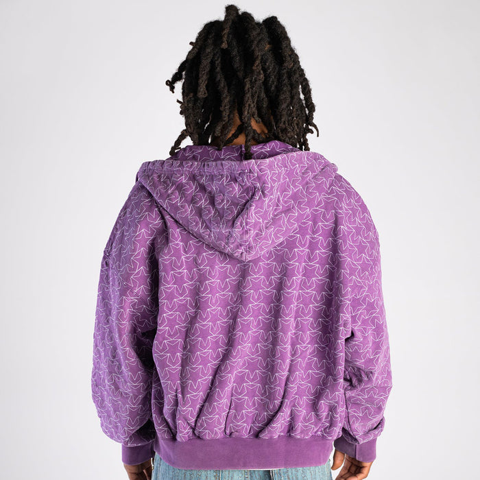 STINGWATER（スティングウォーター）| ALL STAR ZIP UP HOODIE / ACID PURPLE | スノーボード・スケートボードのTACTICS JAPAN