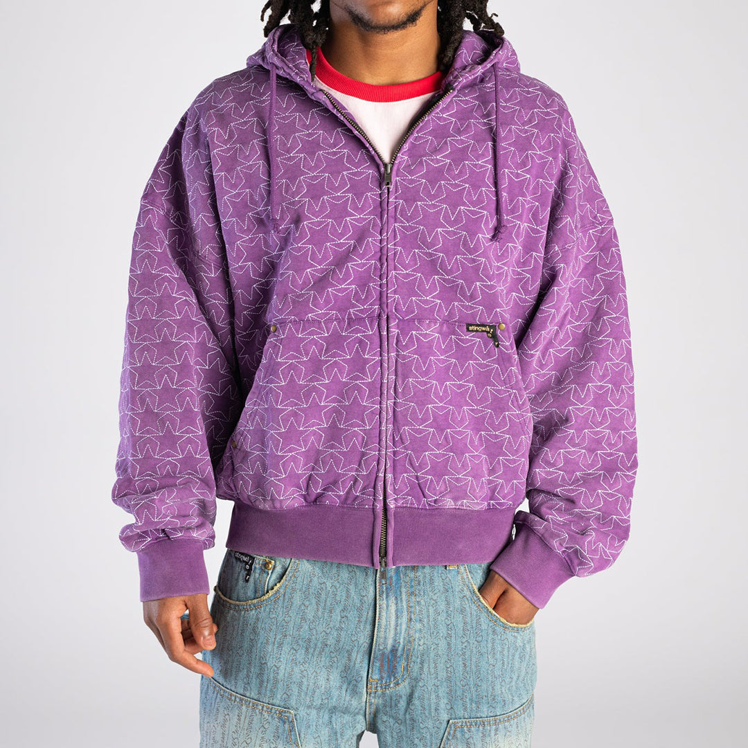 STINGWATER（スティングウォーター）| ALL STAR ZIP UP HOODIE / ACID PURPLE | スノーボード・スケートボードのTACTICS JAPAN