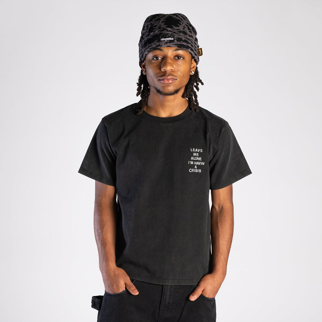 STINGWATER（スティングウォーター）| MINI CRISIS T-SHIRT / FADED BLACK | スノーボード・スケートボードのTACTICS JAPAN